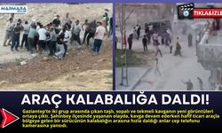 Araç Kalabalığa Daldı!