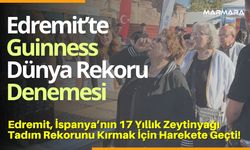 Edremit’te Guinness Dünya Rekoru Denemesi Başladı!