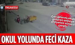 Okul Yolunda Feci Kaza