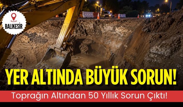 Balıkesir’de Yer Altında Büyük Sorun!