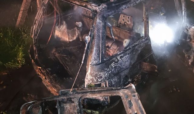 LPG’li Araç Cayır Cayır Yandı!