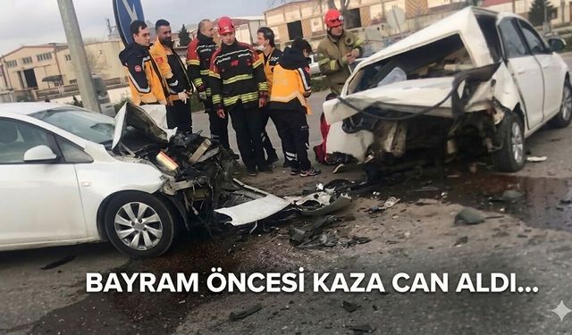 Bandırma'da 4 araçlı zincirleme kaza: 1 ölü, 1 yaralı