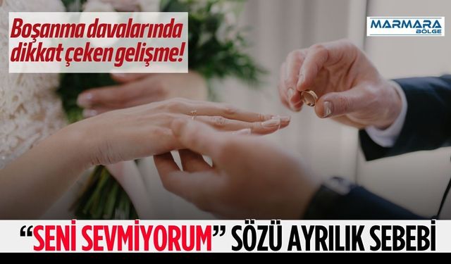 “Seni Sevmiyorum” Sözü Artık Boşanma Sebebi