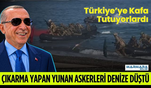 Çıkarma Yapan Yunan Askerleri Denize Düştü