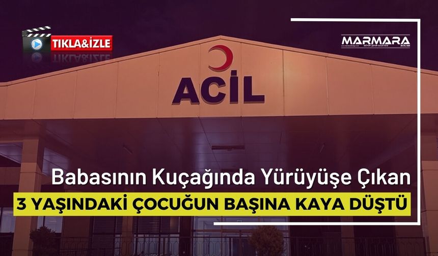 Babasının Kucağındayken Başına Kaya Düştü!