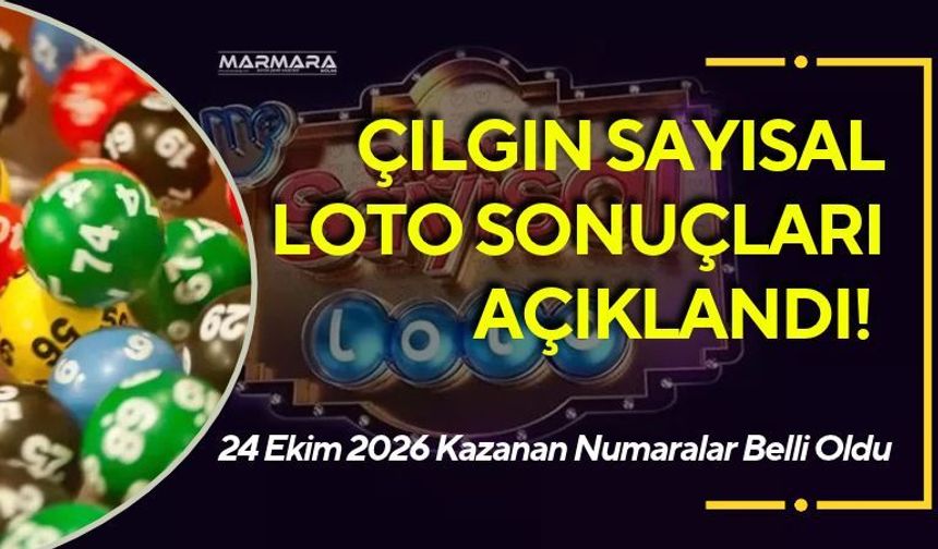 Çılgın Sayısal Loto Sonuçları Açıklandı! 24 Ekim 2026 Kazanan Numaralar Belli Oldu, Büyük İkramiye Devretti!