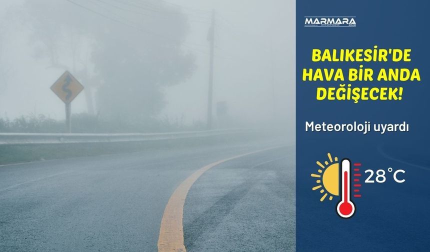 Balıkesir'de Hava Durumu Değişiyor! Meteoroloji 9 Ekim Cuma Gününün Tahminlerini Açıkladı