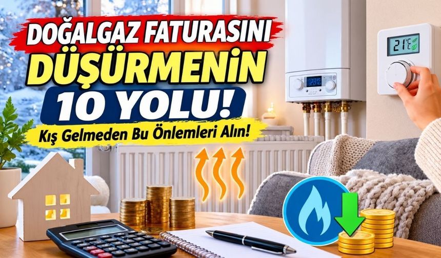 Doğalgaz Faturasını Düşürmenin 10 Yolu! Kış Gelmeden Bu Önlemleri Alın