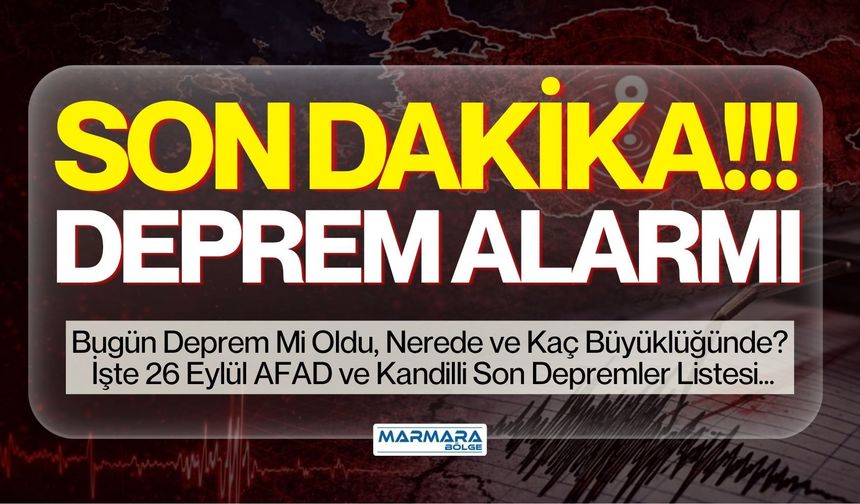 SON DAKİKA DEPREM Mİ OLDU? Bugün Nerede, Kaç Büyüklüğünde Deprem Oldu? İşte 17 Ekim Son Depremler