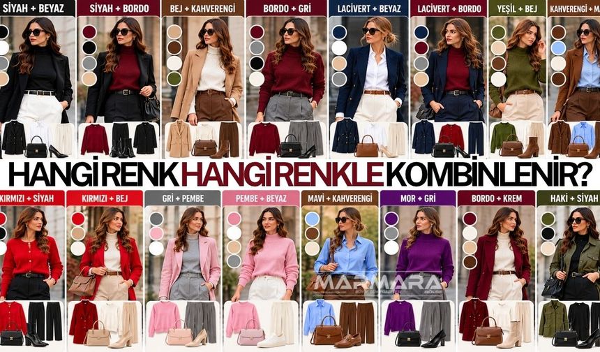 Hangi Renk Hangi Renkle Kombinlenir? İşte Şıklığın Sırrı Olan Renk Uyumları ve Kombin Önerileri…