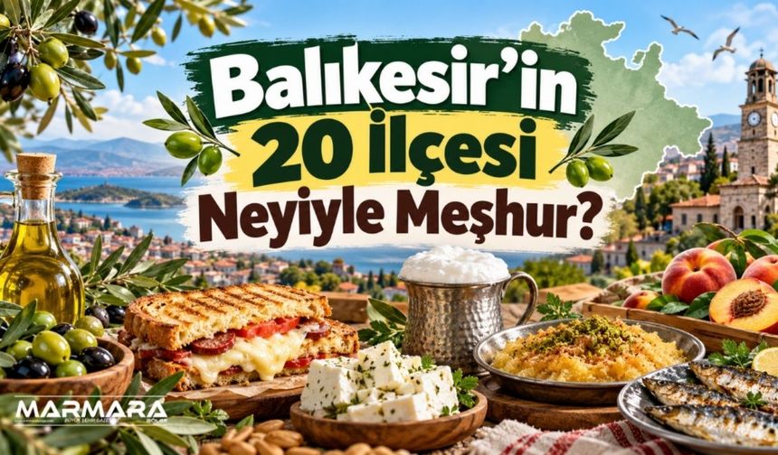 Balıkesir’in 20 İlçesi Neyiyle Meşhur? İşte İlçelerin Öne Çıkan Lezzetleri ve Değerleri!