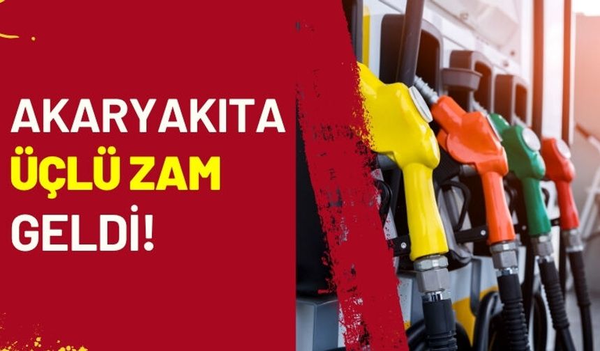 Akaryakıta Üçlü Zam Geldi!