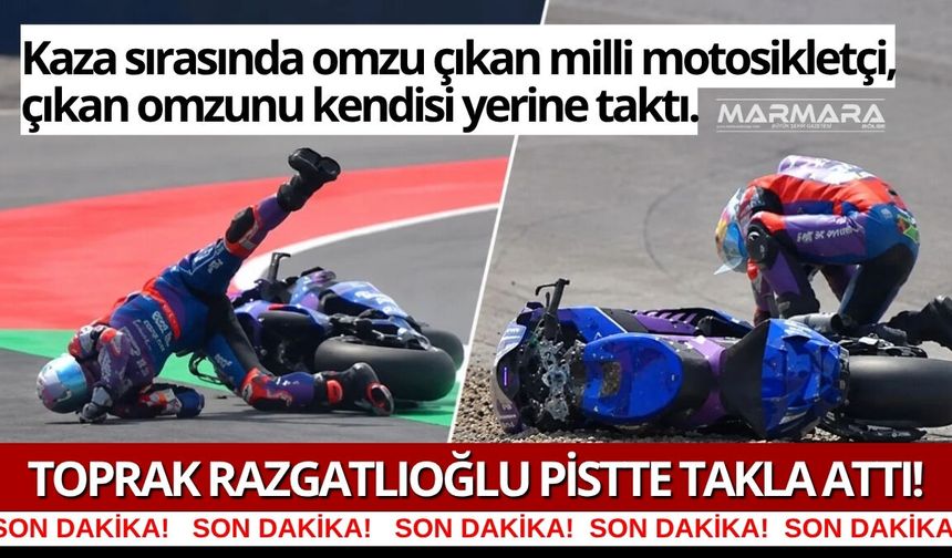 Toprak Razgatlıoğlu Pistte Takla Attı!