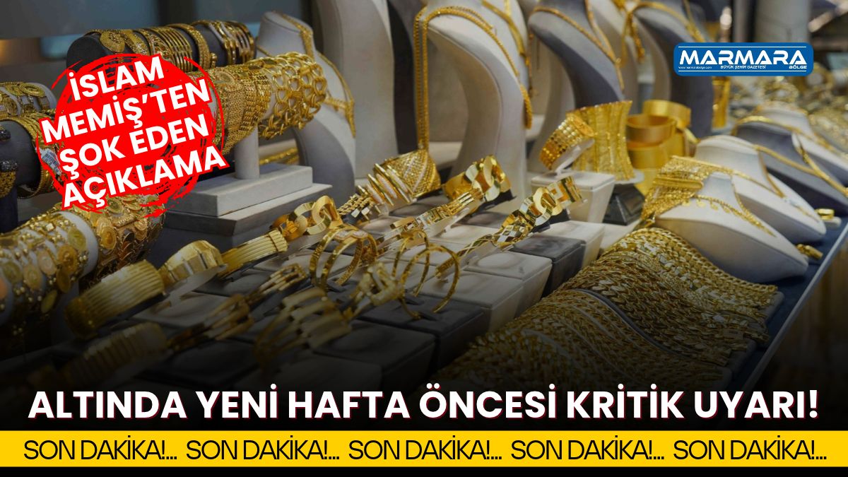 Altında Yeni Hafta Öncesi Kritik Uyarı! İslam Memiş'ten O Seviyeyi İşaret Etti