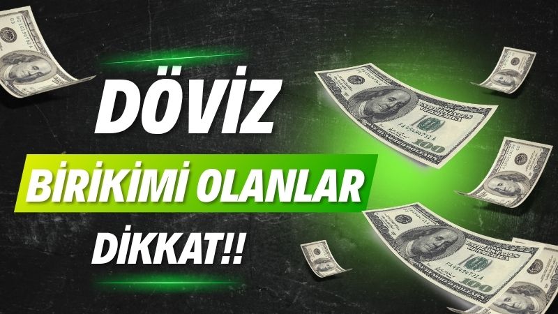 Döviz Birikimi Olanlar Dikkat!